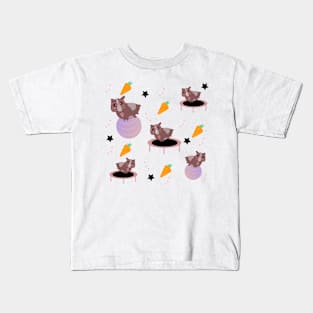 Cute Guinea Pigs Exercising Kids T-Shirt